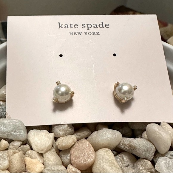 kate spade Jewelry - Kate Spade - Rise and Shine, Pearl and diamond Earring Studs, NWT